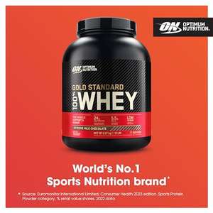 ON Gold Standard 100% Whey Muscle Building and Recovery Protein Powder, 73 Servings, 2.26 kg - (Extreme Milk Chocolate) £39.99 S&S + Voucher