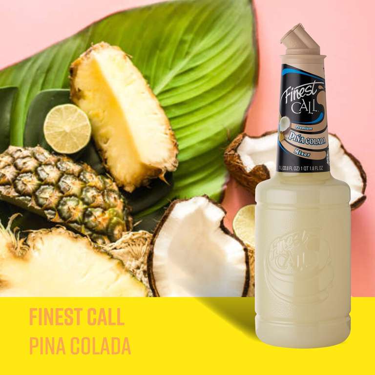 Finest Call Pina Colada Mix, Premium Pre-Made Cocktail Mix, Just Add Rum, 1 Litre