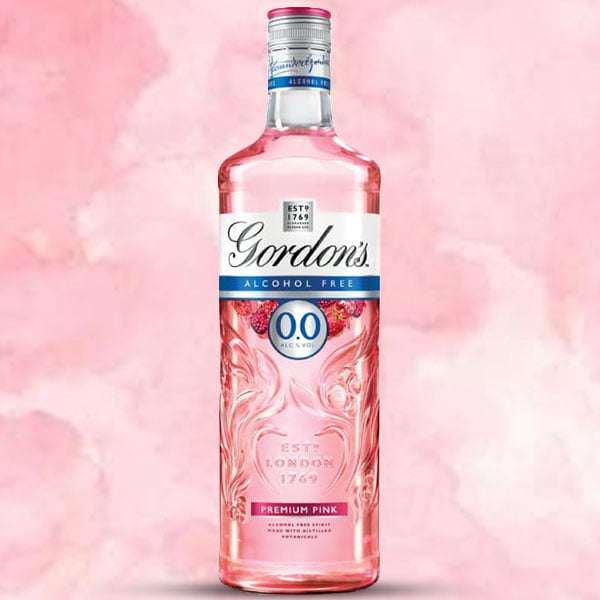Gordon's Alcohol Free Spirit 0.0% Premium Pink 70cl Glass Bottle - Best Before December 2022 £4.99 (Min Spend £20) @ Discount Dragon