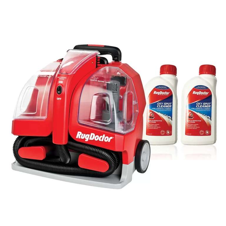 Rug Doctor Portable Spot Carpet Cleaner with 2 x 500ml Spot Cleaning Solution £99.99 (Members Only) @ Costco
