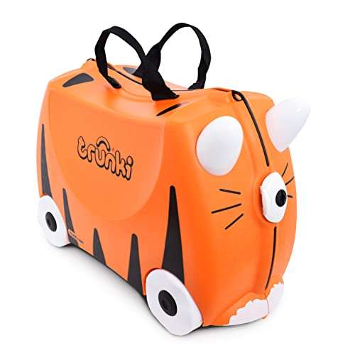 Trunki Children’s Ride-On Suitcase and Hand Luggage: Tipu Tiger (Orange)