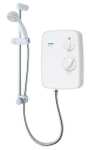 Triton Showers Riba, Shower Electric, 8.5 KW, White, Instant Hot Water, Replacement Shower, Anti Twist Hose - 2 Year Warranty