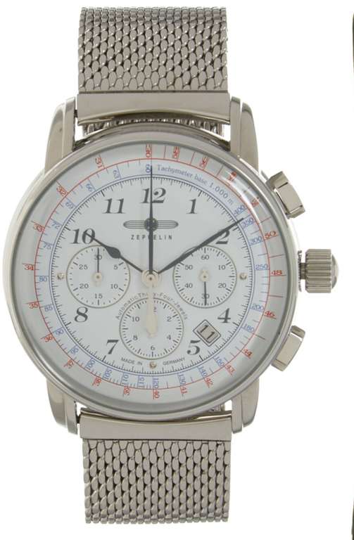 Zeppelin Silver Tone Mixed Strap Automatic Watch NE88 Movement Automatic With 2 Straps for £499.99 delivered @ TK Maxx