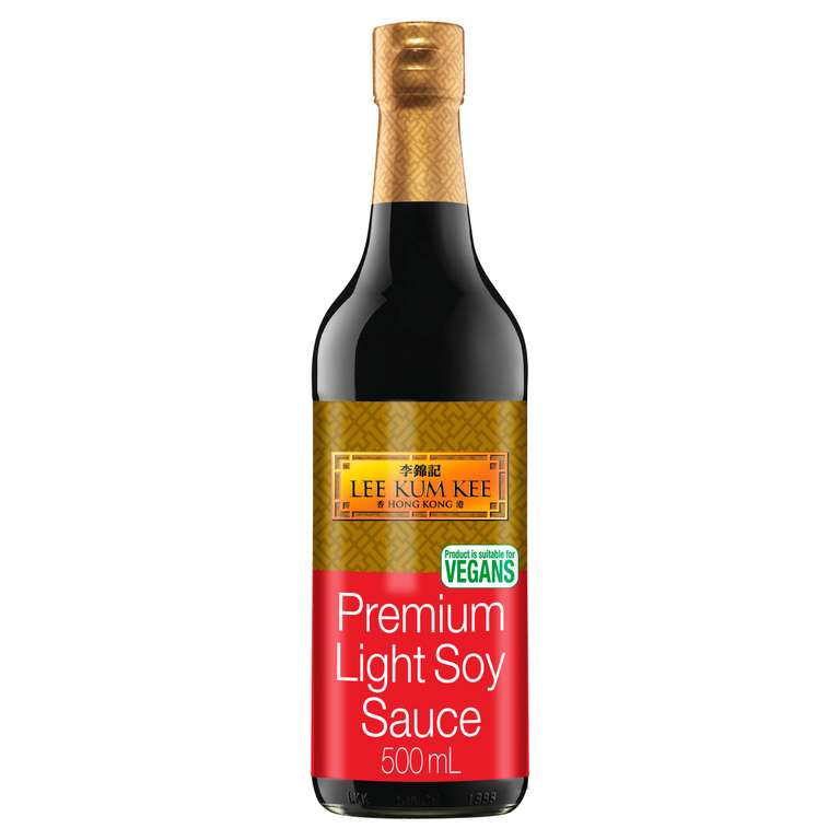 Lee Kum Kee Premium Light/Dark Soy Sauce 500ml - £1.80 (Clubcard) @ Tesco