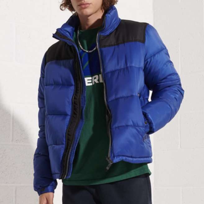 Superdry Mens Code Jacket (Blue / Sizes S - XXL) - £34 With Code + Free Delivery @ Superdry Outlet / eBay