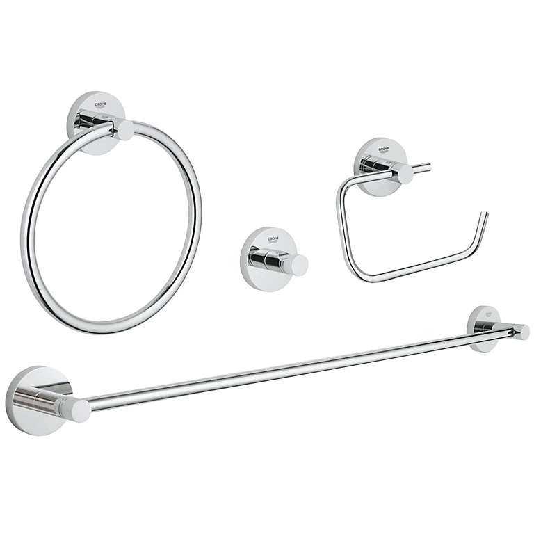 Grohe Essentials Bathroom Accessory Set - £45 + £6 Delivery @ Trade Point (B&Q)
