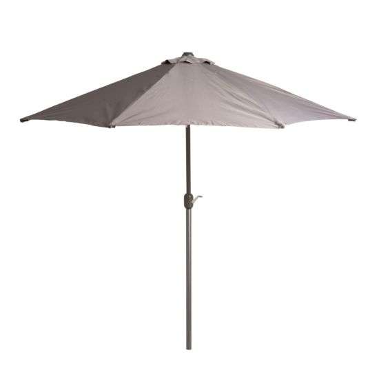 Monaco Grey 2.7m Parasol - £29.99 + Free Click and Collect / £4.95 delivery @ Robert Dyas