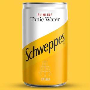 24 x Schweppes Slimline Tonic Water Zero Sugar 150ml Miniture Cans - BBE - 28/02/2023 - £3.99 (Min Spend £20) @ Discount Dragon