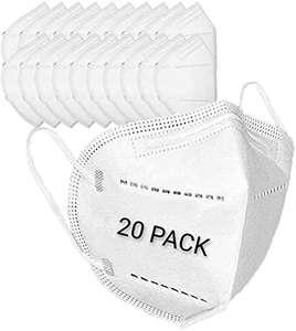 20 pks KN95/FFP2 5-Layer Respirator Protective Face Mask £5.89 - Sold By K-MART LIMITED / Fulfilled By Amazon