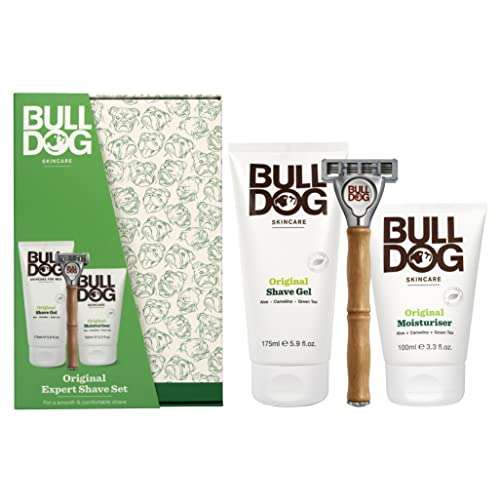 Bulldog Original Expert Shave Kit Gift Set (Original Bamboo Razor, Original Shave Gel 175ml, Original Moisturiser 100ml) £10 @ Amazon