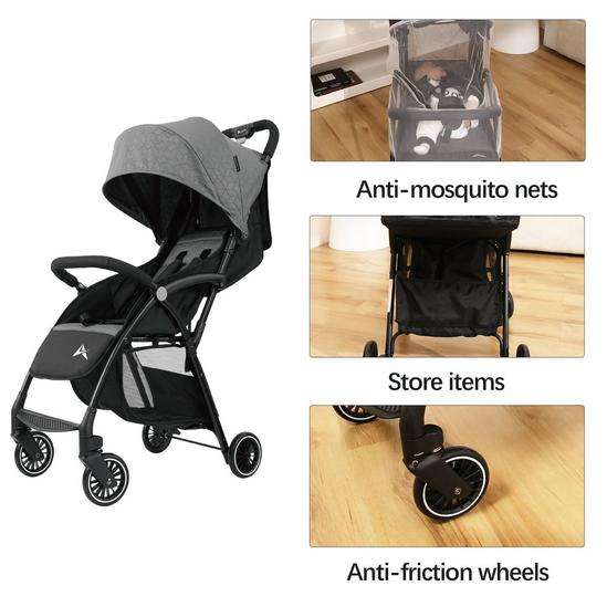 ALIVIO Baby Stroller Pushchair For Toddlers With Nets