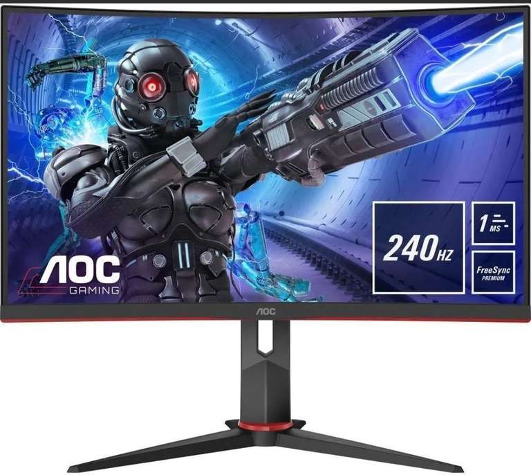 AOC C32G2ZE/BK, 240hz, 1ms, Full HD 31.5" Curved WLED Gaming Monitor (Damaged Box) - £201.75 sold by Curry's @ eBay