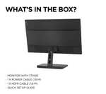 Lenovo L24i-30 24 Inch Full HD (1080p) Monitor (IPS Panel, 75Hz, 4ms, HDMI, VGA, AMD FreeSync) - Raven Black