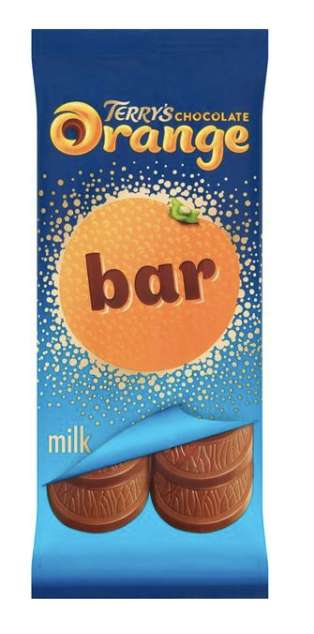 Terry's chocolate orange milk tablet 90g - 75p @ Sainsburys