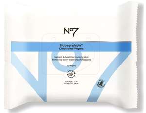 No7 Biodegradable Cleansing Wipes 7 Packs - 3 for 2 + £10 off on £20 spend with voucher (Swansea)