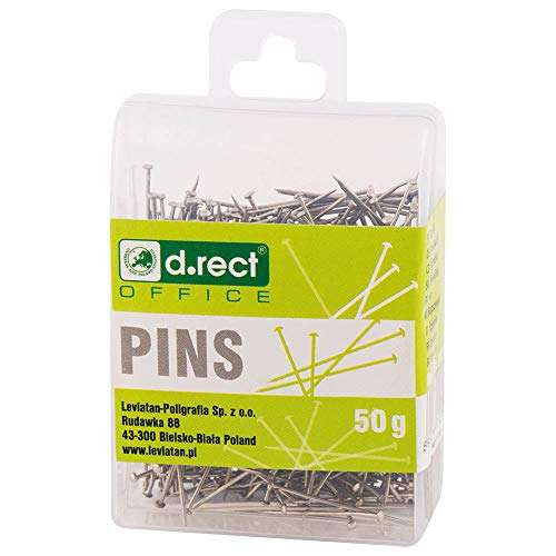 D.RECT pins 50g in Plastic Box 1 - 48p @ Amazon