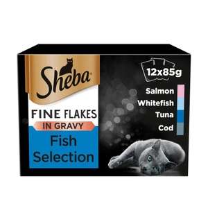 Sheba Fine Flake Cat Fish Selection in Gravy 12x85g - Skelmersdale