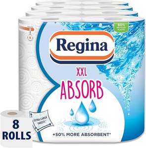 Regina XXL Absorb Kitchen Towels - 8 Rolls Per Pack (S&S £9.00/£8.50)