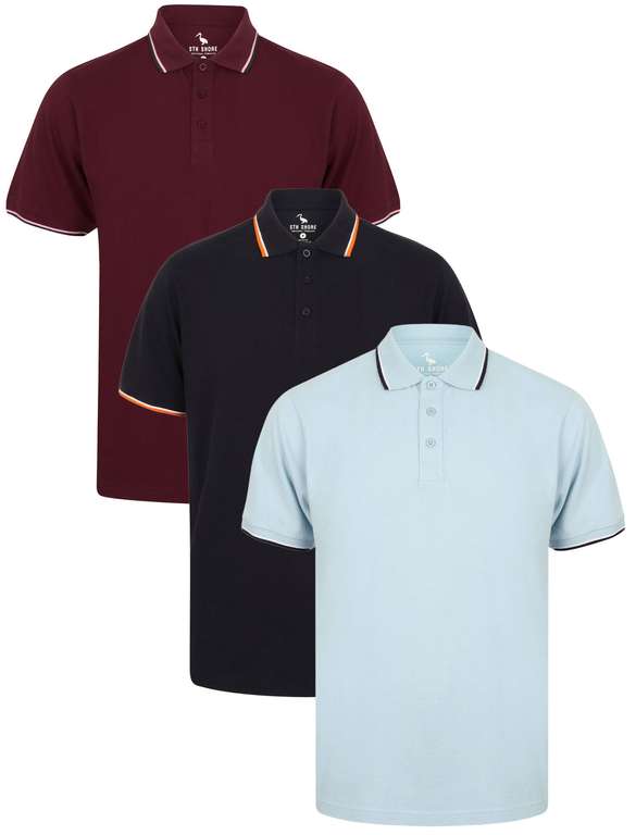 3 Pack 100% Cotton Pique Polo Shirts £19.99 with Code + £2.80 delivery at Tokyo Laundry