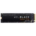 WD_BLACK 1TB SN770 M.2 2280 PCIe Gen4 NVMe Gaming SSD up to 5150 MB/s read speed - £74.99 @ Amazon