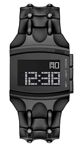 Diesel Watch for Men Croco Digi Digital, Stainless Steel Watch, with a 33 mm case