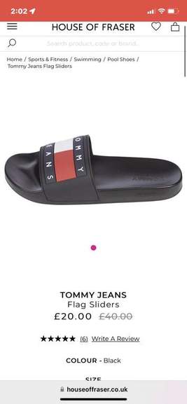 tommy hilfiger sliders house of fraser