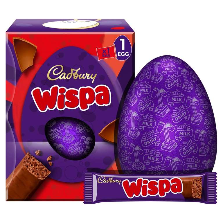 Various Large Easter Eggs (e.g. Celebrations 220g / Cadbury Twirl 198g / Cadbury Creme Egg 195g / Cadbury Dairy Milk Buttons 195g)