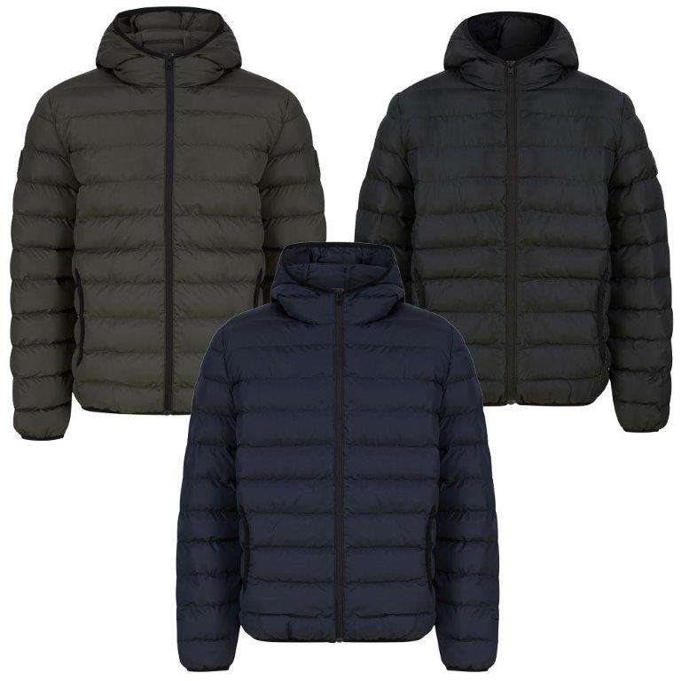Tamary Quilted Puffer Jacket with Hood with Code