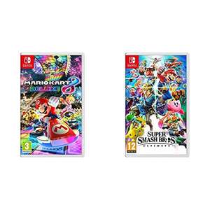 Mario Kart 8 Deluxe and Super Smash Bros Ultimate bundle for Nintendo Switch - £71.99 at Amazon