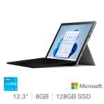 Microsoft Surface Pro 7+ and Type Cover Bundle, Intel Core i3, 8GB RAM, 128GB SSD, 12.3 Inch Tablet PC, with Pro Keyboard £629.99 @ Costco
