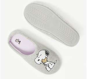 Peanuts Snoopy Grey Mule Slippers £4 Free Click and Collect @ George (Asda)