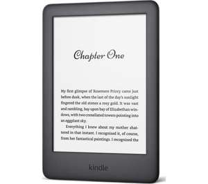 Amazon Kindle 6" eReader - 8 GB, Black / White with ads £34.99 with code (free collection) @ Currys