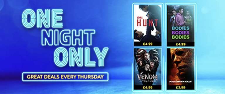 One Night Only deal 5 January: Films from £2.99 Today Only (Legend, Halloween Kills and more) @ Amazon Prime Video