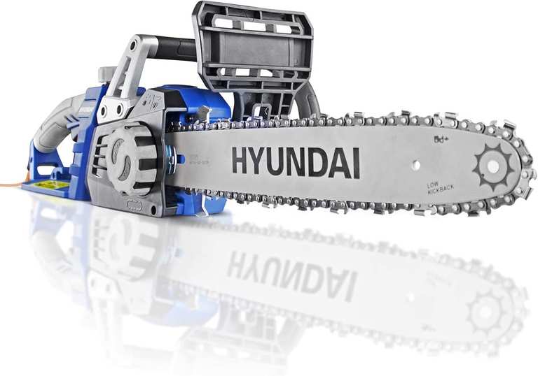 Hyundai 1600W 14" (35cm) Electric Chainsaw, Lightweight 230V Corded with Automatic Chain Lubrication & 3m Power Cable