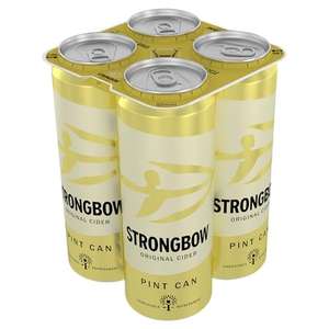 Strongbow original Cider, 24 x 568ml (Pint Cans) via Amazon Fresh (Region Specific Deal / Min Spend Applies)