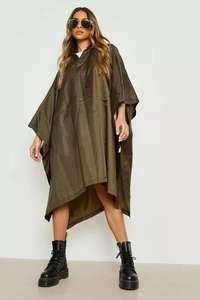 Boohoo Hooded Festival Poncho £2.80 with Free Delivery code From Debenhams