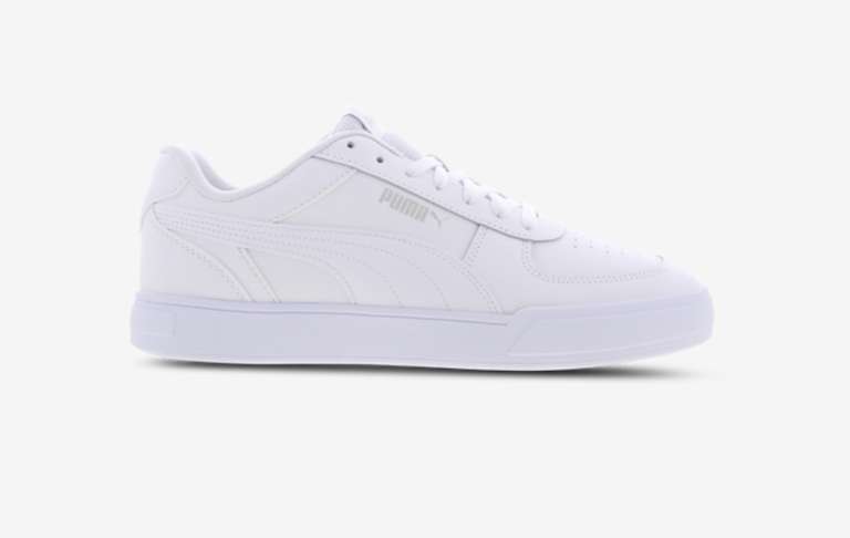 Men’s Puma Caven Synthetic Leather soft foam trainers in black or white £29.74 with code + free FLX delivery @ Footlocker