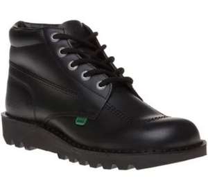 Men’s Kickers Kick Hi Black Leather Boots with code + free delivery FLX Members