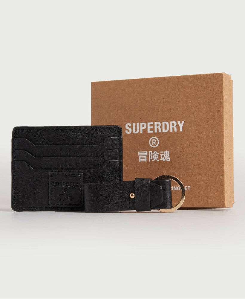 Superdry Womens Leather Card Holder & Key Ring Set £9 @ Superdry / ebay