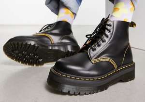 Men’s Dr Martens 101 ub quad 6 eye boots black vintage smooth leather - w/Code