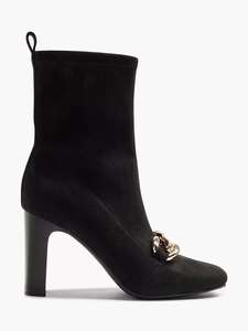 Catwalk Black Suede High Heeled Boots - £9.99 + Free Click & Collect - @ Deichmann
