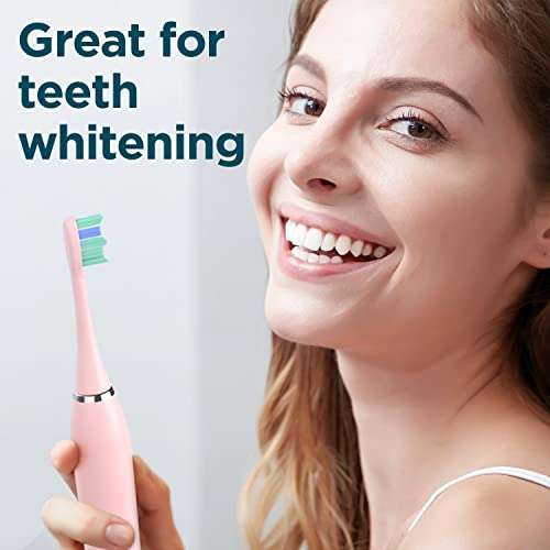 UPHYLIAN TOOTLIAN White Sonic Electric Toothbrush with 8 Brush Heads