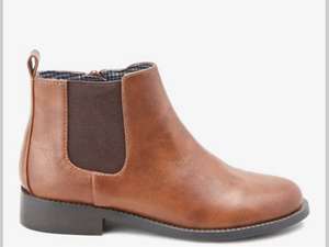 Next Girls standard fit brown Chelsea boots - £7 + Free click and collect @ Next