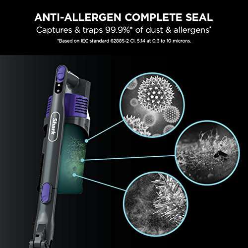 Shark Anti Hair Wrap Cordless Stick Vacuum Cleaner [IZ202UKT] 5 year guarantee, Flexology, Pet Model, Purple £179.10 @ Amazon