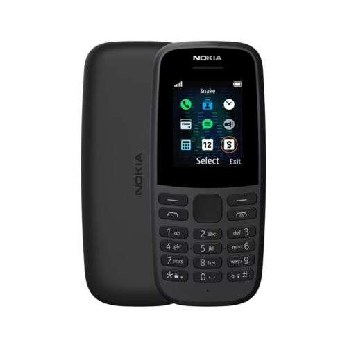 Refurb Nokia 105 2019 16KIGB01A14 1.77" 4MB 2G Unlocked & SIM Free Phone Black £12.99 @ Direct Vacuums - Ebay