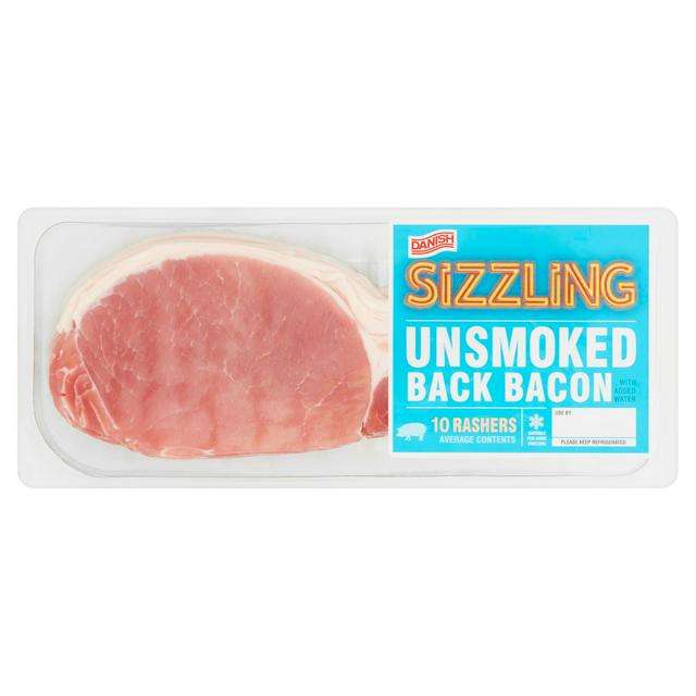 Danish Sizzling unsmoked back bacon in Newbury Park