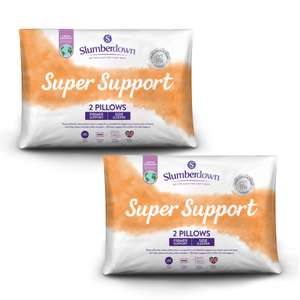 Buy 1 Pair Get 1 Pair Free Slumberdown Super Support Pillow (four pillows in total) for £14.95 delivered @ SleepSeeker