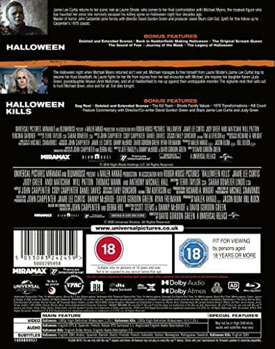 Halloween + Halloween Kills 2 Film Box Set [Blu-Ray]
