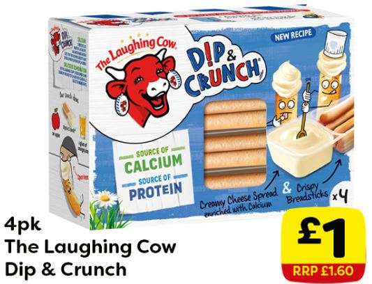 Laughing Cow Dip & Crunch - Four Pack