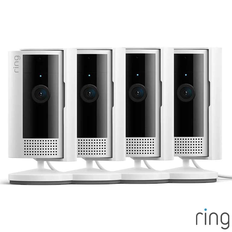 Ring Wired Indoor Camera Four Pack in White and Black - £129.99 (Members Only) @ Costco